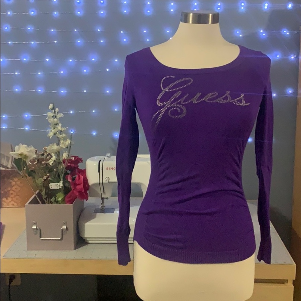 Purple Guess Sweater A035